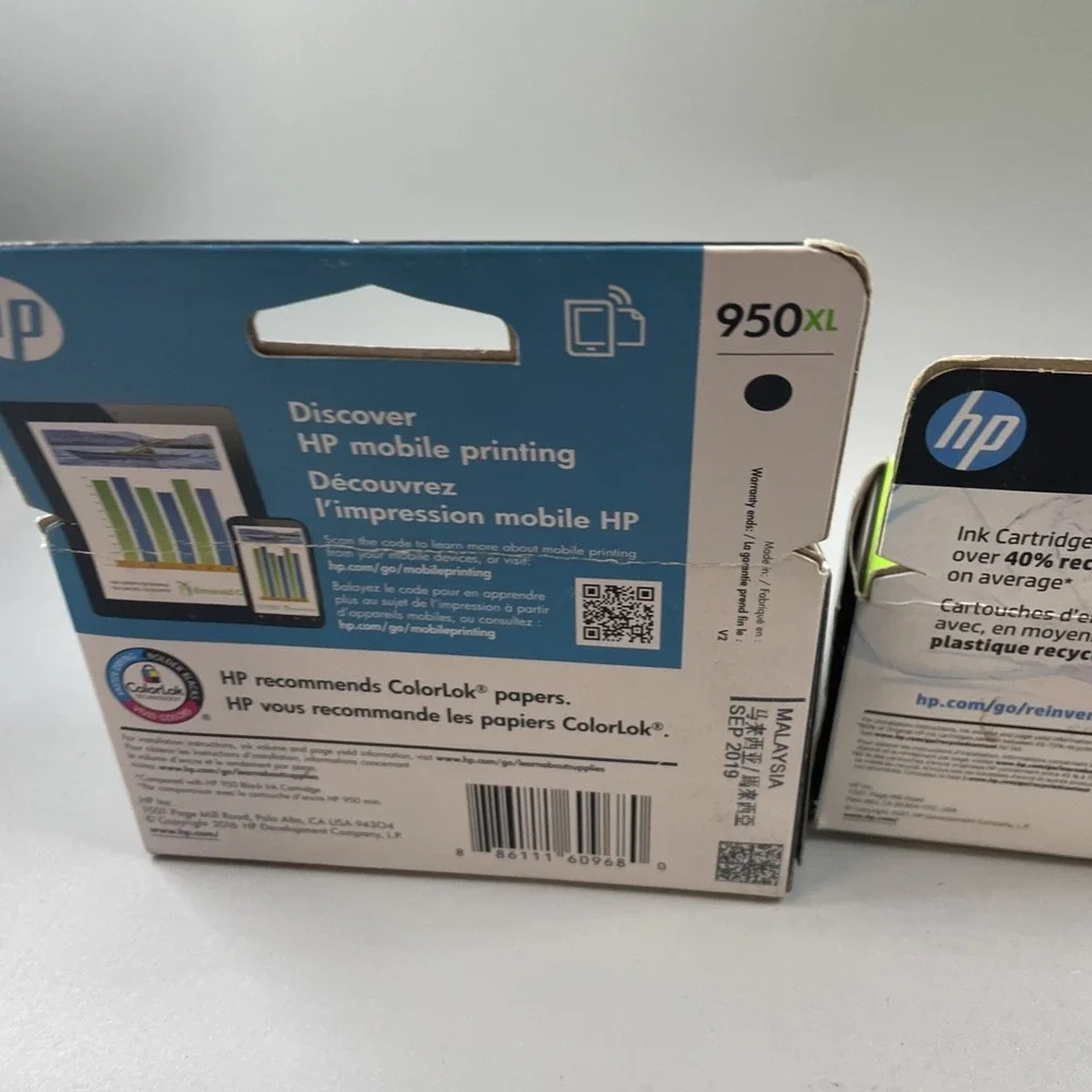 4-PACK HP GENUINE 950XL BLACK & 951 COLOR INK OFFICEJET PRO 8600 2019/2026